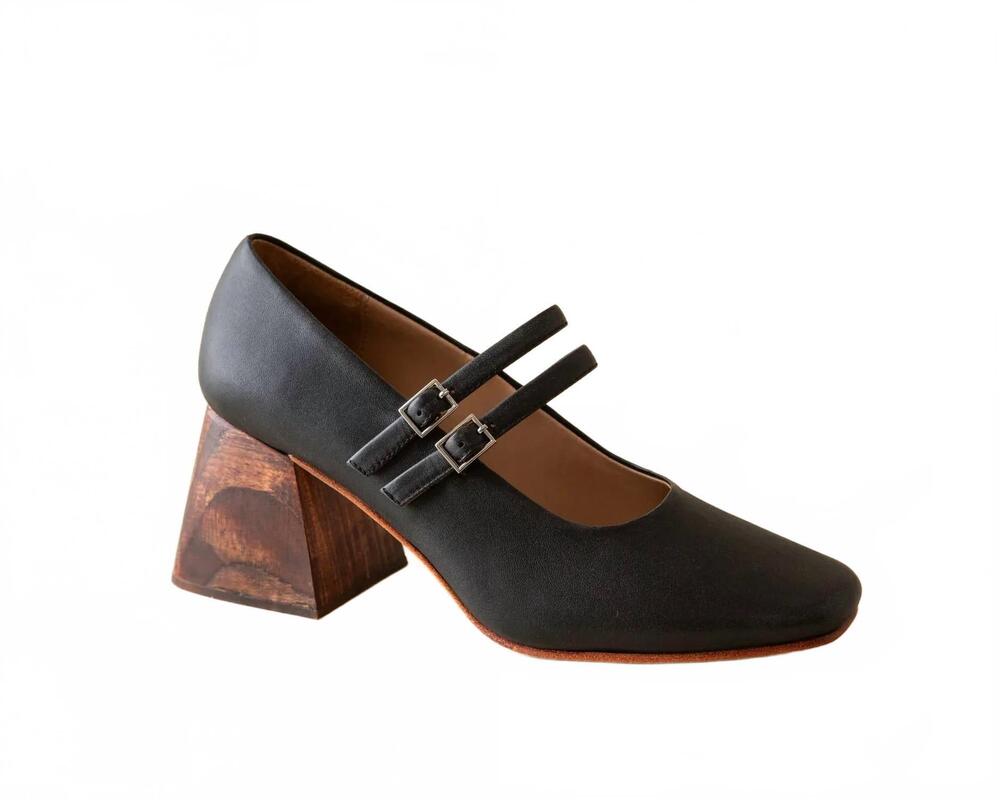 NEW HUMA BLANCO women's perry mary jane pumps in coal